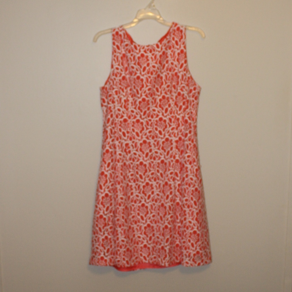 Eva Mendes NY&CO Coral w/ Lace Dress 12